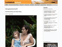 Tablet Screenshot of lichtblick-school.com